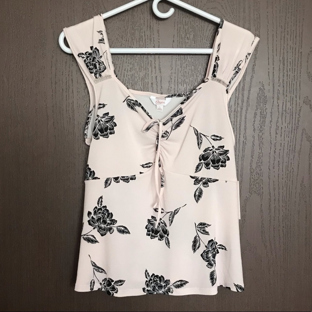 Candies Light Pink and Black Top